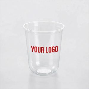 500ml Transparent PET U Shape <b>Plastic</b> <b>Cups</b> with Lids Straw 89mm <b>Drinking</b> <b>Cups</b> for Cold Coffee Beverages Parties Model Number <b>Cup</b> - Product Image 1