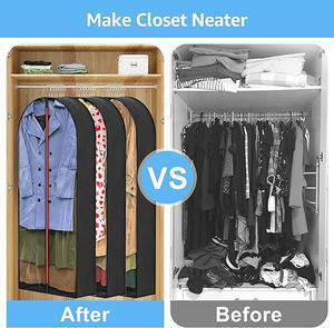 กระเป๋าเสื้อผ้าไม่ทอทนทานผ้าคลุมพับเก็บได้เป็นมิตรกับสิ่งแวดล้อมพิมพ์โลโก้ออกแบบได้ตามที่ต้องการ - Product Image 5