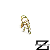 Collier de serrage à ressort simple jaune zingué OEM résistant à haute pression, tension constante, pour radiateur automobile et carburant