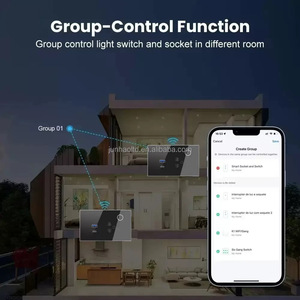 Prise <span class=keywords><strong>de</strong></span> courant standard thaïlandaise avec USB et Type-C, Tuya Smart WiFi 16A, panneau en verre, <span class=keywords><strong>salle</strong></span> <span class=keywords><strong>de</strong></span> <span class=keywords><strong>bain</strong></span>, commande vocale Alexa Google Home - Product Image 6