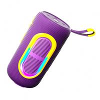 Potente Caja de Música RGB, Subwoofer Portátil Recargable, Bajos Potentes para el Hogar, Altavoz Inalámbrico Estéreo para Acampar, Sonido para Exteriores