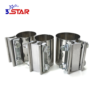 Connecteur <span class=keywords><strong>de</strong></span> <span class=keywords><strong>bande</strong></span> en acier inoxydable <span class=keywords><strong>de</strong></span> 2,5 pouces, collier <span class=keywords><strong>de</strong></span> serrage pour joint <span class=keywords><strong>de</strong></span> tuyau d'échappement <span class=keywords><strong>de</strong></span> voiture, réparation <span class=keywords><strong>de</strong></span> tuyau d'échappement - Product Image 3