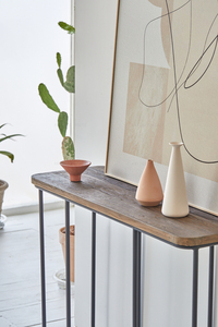 Reproduction classique meubles de salon en acier et bois massif d'orme table d'appoint japonaise table <span class=keywords><strong>console</strong></span> - Product Image 3