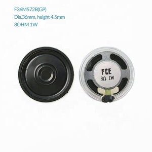 <strong>36mm</strong> <strong>4</strong> <strong>ohm</strong> 0.5w mini mylar small <strong>speaker</strong> for intercom fce rohs  iso9001 f36m101a(gp) cn;fuj - Product Image 4