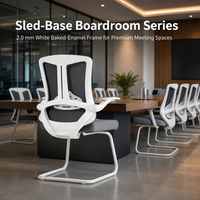 Chaise de bureau ergonomique moderne à dossier haut en maille avec appui-tête, accoudoirs rabattables, soutien lombaire réglable et pivotante