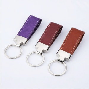 Porte-clés personnalisé en cuir véritable PU avec logo de voiture en métal, tendance et abordable, vente en gros, Zhongshan - Product Image 4