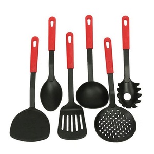 6 pièces antiadhésif alimentaire en Nylon pâtes fourchette tourneur cuillère <span class=keywords><strong>louche</strong></span> <span class=keywords><strong>spatule</strong></span> pelle outil de cuisine <span class=keywords><strong>ensemble</strong></span> d'ustensiles de cuisine - Product Image 3