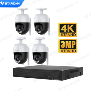 ชุดกล้องวงจรปิด <span class=keywords><strong>Vstarcam</strong></span> N8-4 4 ช่องสัญญาณ ความละเอียด 3MP พร้อมกล้องโดม 4 ตัว กันน้ำ IP66 รองรับการรับเสียงระยะไกล ราคาส่งถูก - Product Image 1