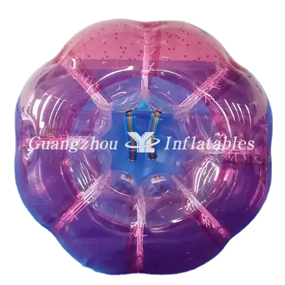 フルカラーレッドTPUバブルサッカーバブルボールボディゾービングインフレータブルバンパーボール