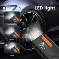 Démarreur de batterie de voiture d'urgence 8000 mAh, portable, 1000 ampères de courant de crête avec compresseur d'air intégré pour moteur diesel