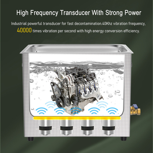 Nettoyeurs à ultrasons portables 1L 30L 600W 900W pour lunettes et <span class=keywords><strong>bijoux</strong></span>, machine de <span class=keywords><strong>nettoyage</strong></span> à ultrasons 40KHZ, bain de lavage ultrasonique - Product Image 5