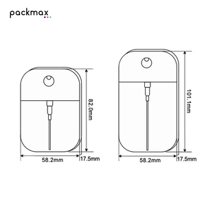 30ml / 50ml / 100ml card-style spray <b>bottle</b>, facial <b>mist</b> / toner refillable <b>bottle</b> with twist-lock / turn-lock design, reusable - Product Image 2