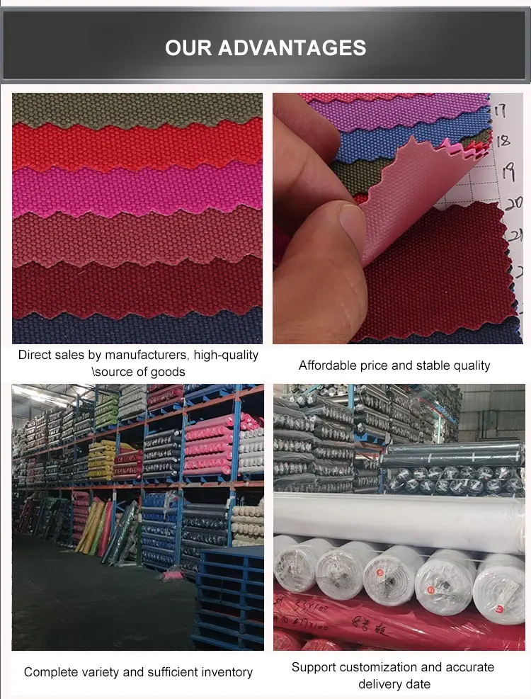 Factory direct sales High elasticity PVC ripstop nylon fabric 900d oxford fabric for Bag Making