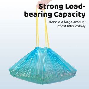 Sacs à litière pour chat en plastique anti-fuite de haute qualité - Marque BLSPE écologique 87x40cm, contrôle des odeurs renforcé, logo personnalisé - Product Image 5