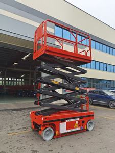 Лучшая цена на электрический телескопический подъемник 10 м, самоходный ножничный подъемник с грузоподъемностью 450 кг для высотных работ - Product Image 5