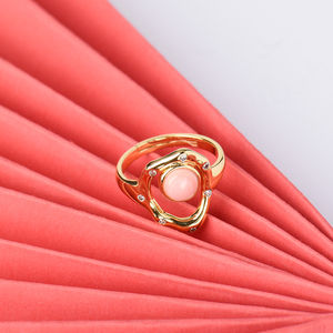 Anillo de Plata de Ley 925 con Concha Natural de Reina y Circonita Cúbica, Certificado por GRA, Anillo de Piedras Preciosas para Mujer, Forma Libre, para Boda/Fiesta - Product Image 6