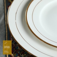 Service de table d'hôtel, vaisselle en céramique, bols, assiettes, peints à la main, réutilisables, durables, nouveau style chinois, personnalisation