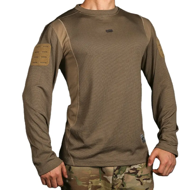 Jersey — t-shirt manches longues pour homme, vêtements d'<span class=keywords><strong>extérieur</strong></span>, Paintball, armée tactique, Wargame, Combat, collection automne