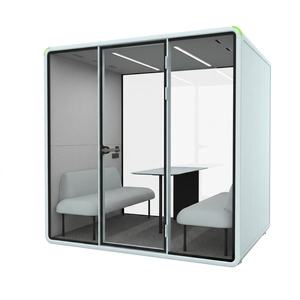 Cabine de confidentialité acoustique pour 4 personnes, idéale pour les projets de bureau - Product Image 4