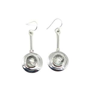 Boucles d'oreilles pendantes élégantes en argent sterling 925 avec pierre précieuse aigue-marine pour femme, bijoux raffinés pour mariages, fêtes et usage quotidien - Product Image 1