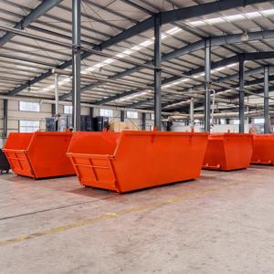 חם מכירה 3 מטר מעוקב פלדה קלה לדלג על המנוף פח אשפה פח אשפה מכולות - Product Image 2