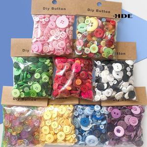 Precios Exclusivos, Botones de Resina de 4 Agujeros en Varios Tamaños, Clásicos en Negro, Blanco y Colores Primarios Brillantes, Hechos a Mano, para Textiles del Hogar, Arte Escolar - Product Image 5