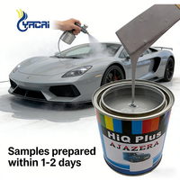 Peinture de base automobile acrylique 2K, application par pulvérisation, résistante aux intempéries, séchage rapide, gris, revêtement de base automobile