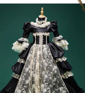 <span class=keywords><strong>Robe</strong></span> de soirée victorienne <span class=keywords><strong>Marie</strong></span>-<span class=keywords><strong>Antoinette</strong></span> pour fille QWZ254, <span class=keywords><strong>robe</strong></span> de bal médiévale avec appliques, costume de fête d'anniversaire, chapeau - Product Image 5