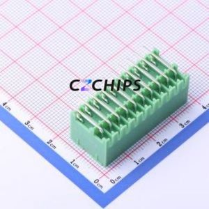 KF2EDGKRH-3.5-2*10P Plug-in Terminal Block Bent Lead Through Hole,P=3.5mm Board-to-Board / Socket - Closed 2x10P 3.5mm Green - Product Image 2