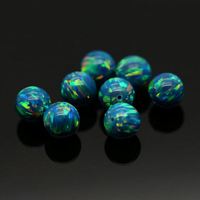 Opale Synthétique Perles Rondes Sphère Pierres Précieuses En Vrac Plein Trou Bleu Clair Forme Ronde Opale Pierre Prix