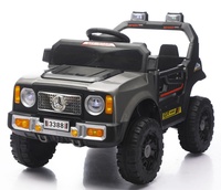 Voiture électrique tout-terrain pour enfants à quatre roues avec fonction bascule et volant télécommandé