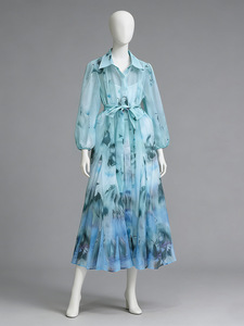 Nouvelle Collection <span class=keywords><strong>Été</strong></span> 2026 : <span class=keywords><strong>Robe</strong></span> <span class=keywords><strong>Longue</strong></span> Ample à Manches Longues et Taille Nouée pour <span class=keywords><strong>Femme</strong></span>, Grandes Tailles - Product Image 4