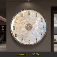 Grande Horloge Murale Numérique en Métal de Luxe pour Décoration Intérieure, Style Ancien Moderne Personnalisé avec Grand Affichage pour Salon