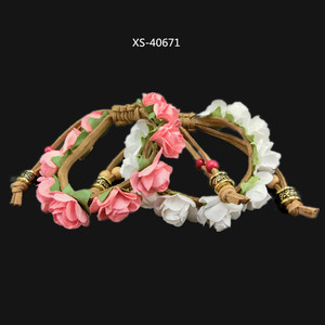 Diadema de corona de <span class=keywords><strong>flores</strong></span> <span class=keywords><strong>para</strong></span> niña pequeña, diadema nupcial <span class=keywords><strong>para</strong></span> niña - Product Image 2