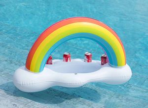 <strong>Inflatable</strong> Rainbow Cloud Drink Cup Holder <strong>Floating</strong> Beverage Fruit Serving <strong>Bar</strong> <strong>Pool</strong> Float Party Accessories Summer Leisure - Product Image 5