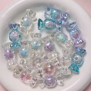 Bonbons dégradé trou droit perles acryliques pour bricolage matériaux faits à la main chaînes de téléphone portable sac pendentif accessoires fabrication de bijoux - Product Image 6