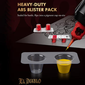 ตลับเข็ม<span class=keywords><strong>สัก</strong></span>ลายถาวรแบบใช้แล้วทิ้ง INKin EL Diablo พร้อมแผ่นป้องกันความปลอดภัย หัวเข็มแบบเรียวพิเศษ ผลิตจากสแตนเลสเกรดศัลยกรรม 304 สำหรับงานศิลปะบนร่างกาย - Product Image 2