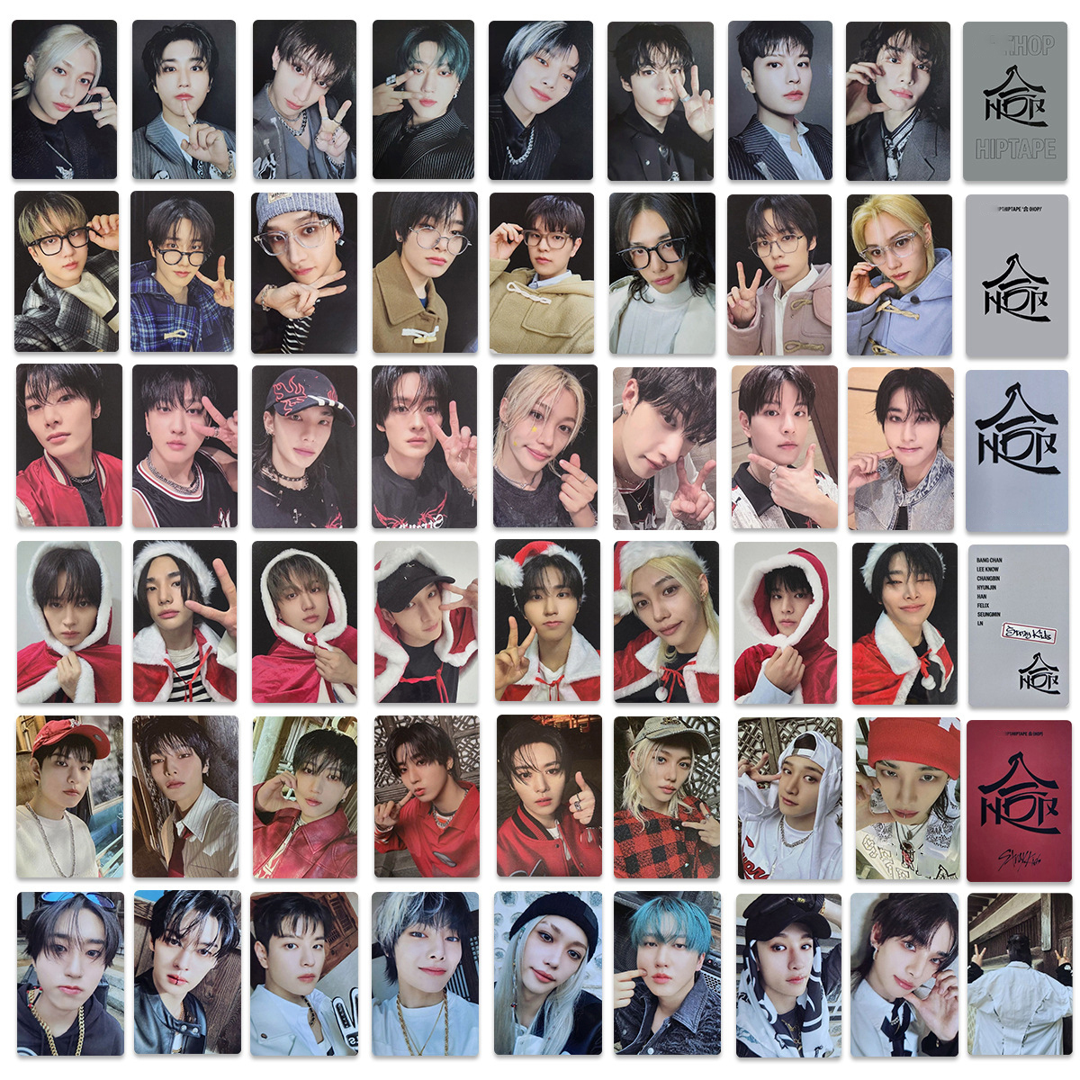 8Pcs/Set Kpop StrayKids HOP Japan Album Photocards List Hyunjin