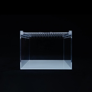 Caja de alimentación de plexiglás acrílica pequeña, jaula de terrario apilable y transpirable para insectos, tarántulas, arañas, <span class=keywords><strong>mascotas</strong></span> - Product Image 5