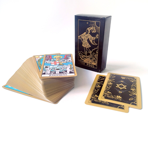 In ấn vàng mạ vàng cạnh Tarot Oracle cartas truyền cảm hứng tích cực khẳng định boong tùy chỉnh Tarot thẻ với sách hướng dẫn - Product Image 4