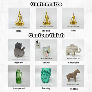 Estátua Personalizada de Papai Noel com Mão Acenando, Figuras de Natal em Estilo Cartoon, Escultura de Gato da Sorte para Decoração de Mesa - Product Image 4