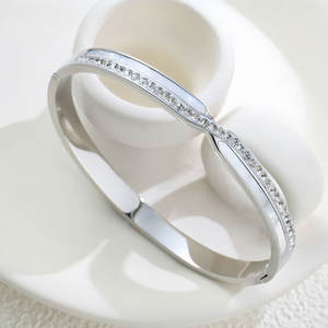 Pulsera y brazalete de acero inoxidable 316L a prueba de agua y antideslustre, chapado en oro de 14K y 18K, pulseras de diseño para mujer. - Product Image 2