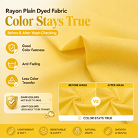 Kain rayonne twill viscose couleur unie 100% rayonne twill kain