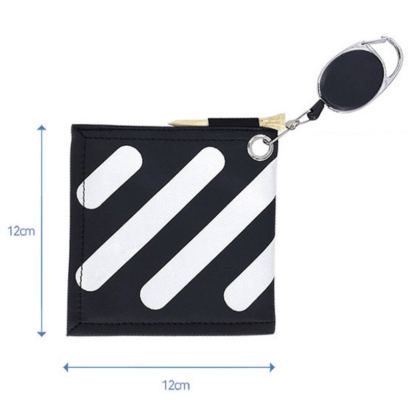 2021 New golf club double-sided Square Golf Ball Cleaning Towel with Retractable Keychain Buckle golf accessory