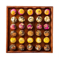 Boules de thé blanc chinois faites à la main, naturelles, 6 saveurs différentes, fleurs séchées mélangées, thé santé en vrac, sachet