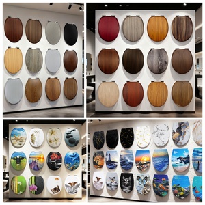 Soft Close MDF Wood <strong>Toilet</strong> <strong>Seat</strong>, Multiple Wood Grain Colors Available - Product Image 3