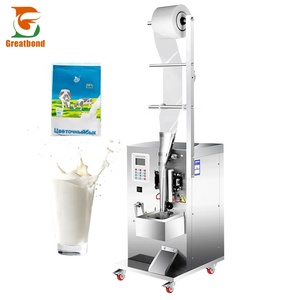 Machine d'emballage et de remplissage de liquides à scellage trois côtés pour sachets et films en rouleau PE de 5 à 200 ml, pour boissons, café, jus - Prix bas - Product Image 1