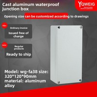 Boîte de jonction en aluminium moulé FA38 320*120*90mm, boîte d'étanchéité de câbles extérieure fabriquée en Chine continentale