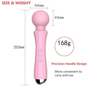 女性向け卸売全身乳首膣マッサージ電動ミニセクシーショックウェーブセックストイAVワンドバイブレーター - Product Image 3