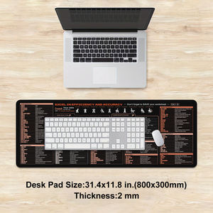 Alfombrilla de Ratón con Atajos de <span class=keywords><strong>Excel</strong></span> en Color Naranja - Alfombrilla de Ratón para Juegos Extra Grande XL con Hoja de Referencia de Funciones y Fórmulas | Antideslizante - Product Image 4